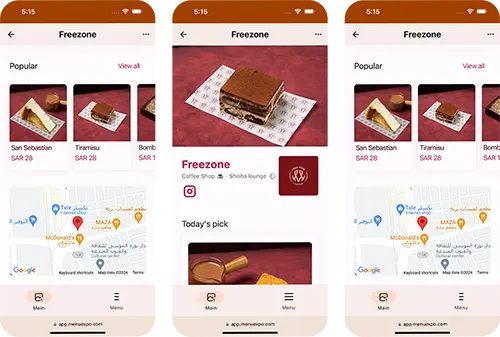 An Image of the Explanation of the sixth feature section representing the Menuexpo system